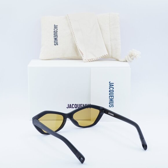 Jacquemus BAMBINO JAC/42 C6 Cat Eye Sunglasses - Shiny Black\Brown - Picture 10 of 10